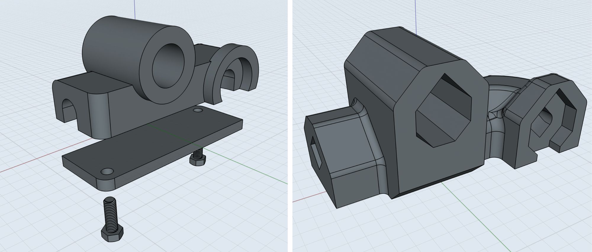 Black and Decker housing model in shapr3D