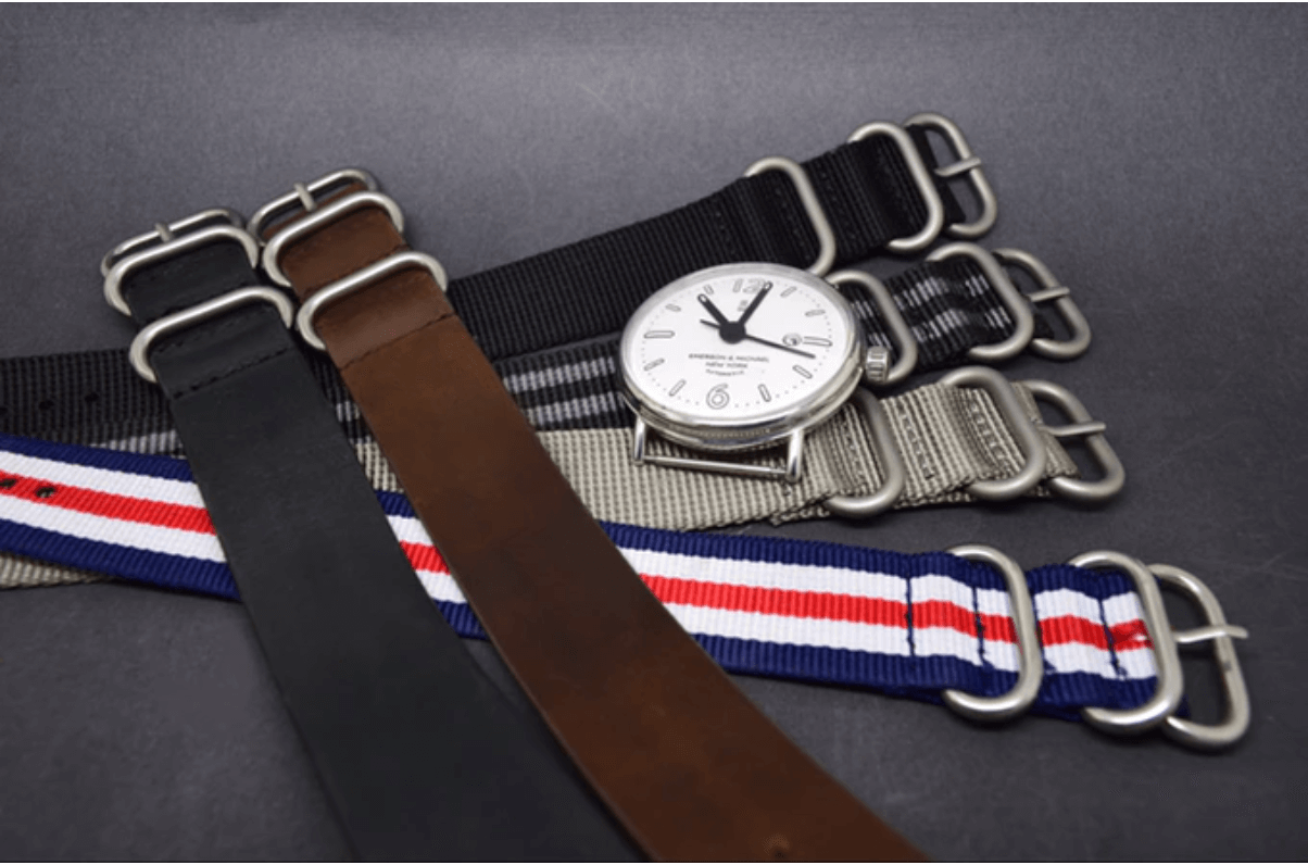 alternate watchstraps for custom handwatch on kickstarter
